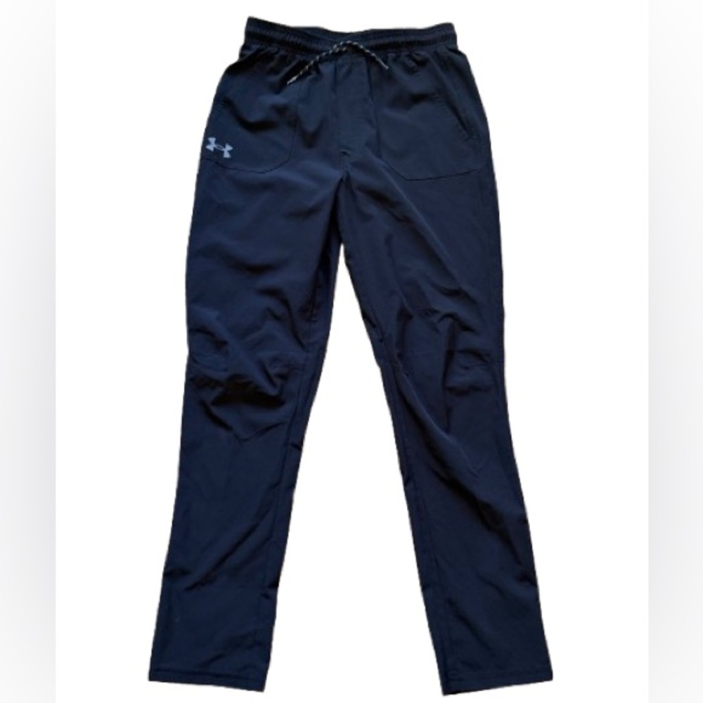 Under Armour Stretch Woven Pants Black Boys Size YL Youth Large